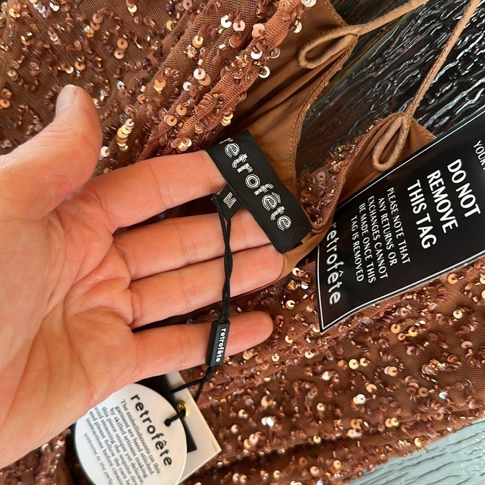 Retrofête Mich Mini Dress in size Medium NWT Event dress. - Picture 6 of 9